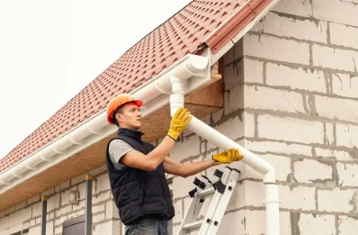 Pose et remplacement de gouttières à Sommesous